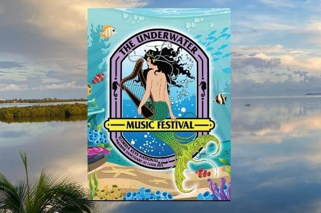 Photo of the 2022 Underwater Music Festival in the Florida Keys poster