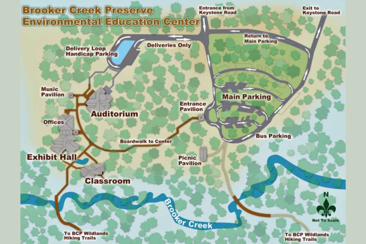Brooker Creek Preserve Environmental Education Center Map