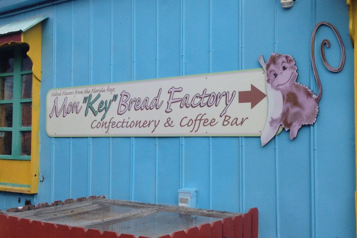 exterior sign for MonKey Bread