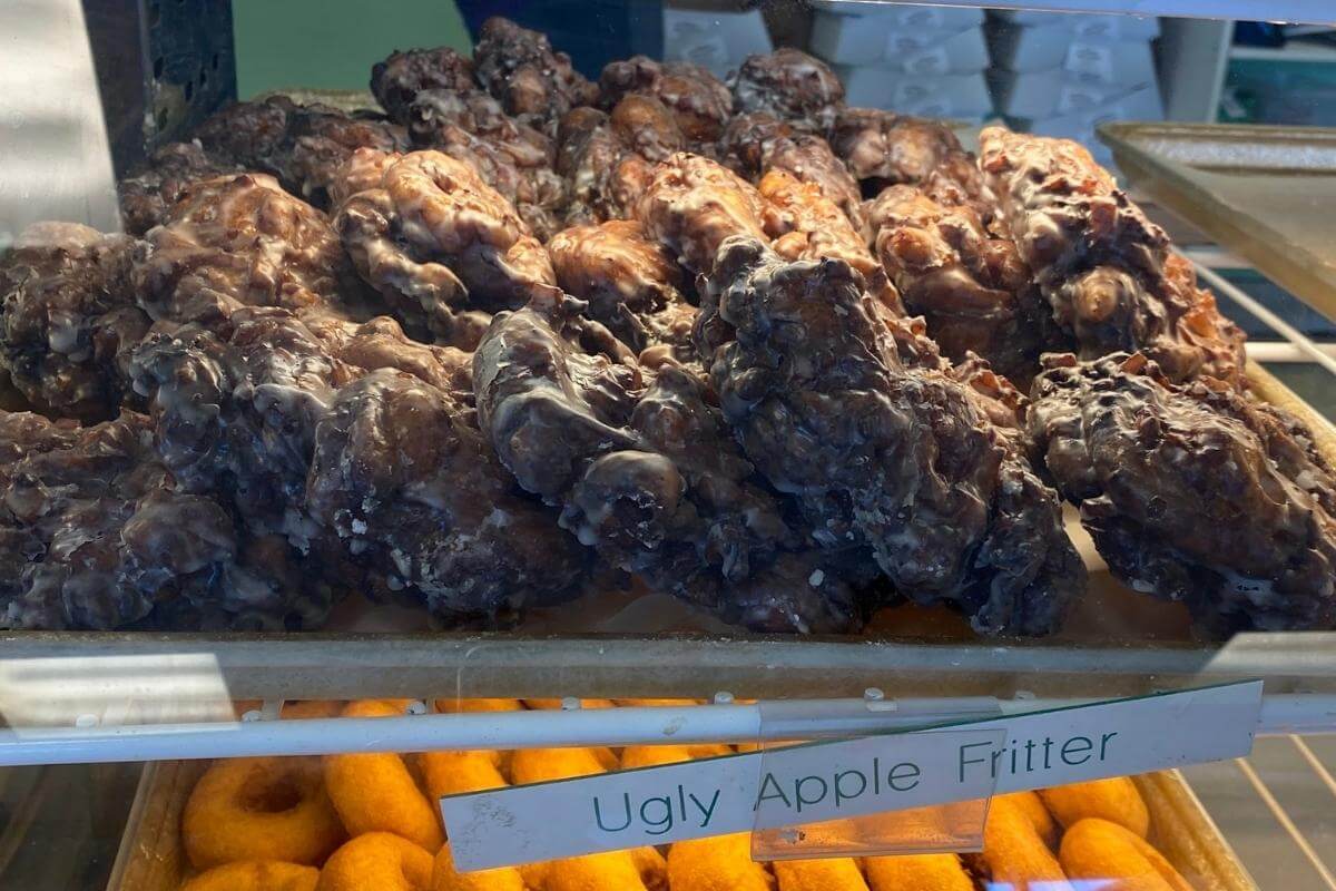 Ugly Apple Fritters at the Donut Shoppe in Jacksonville