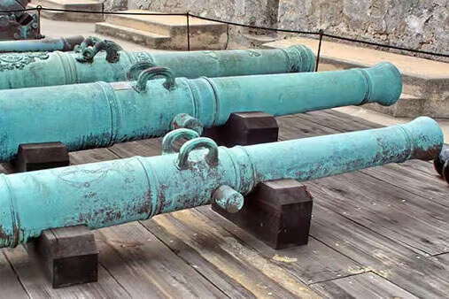 Cannons at Castillo De San Marcos.