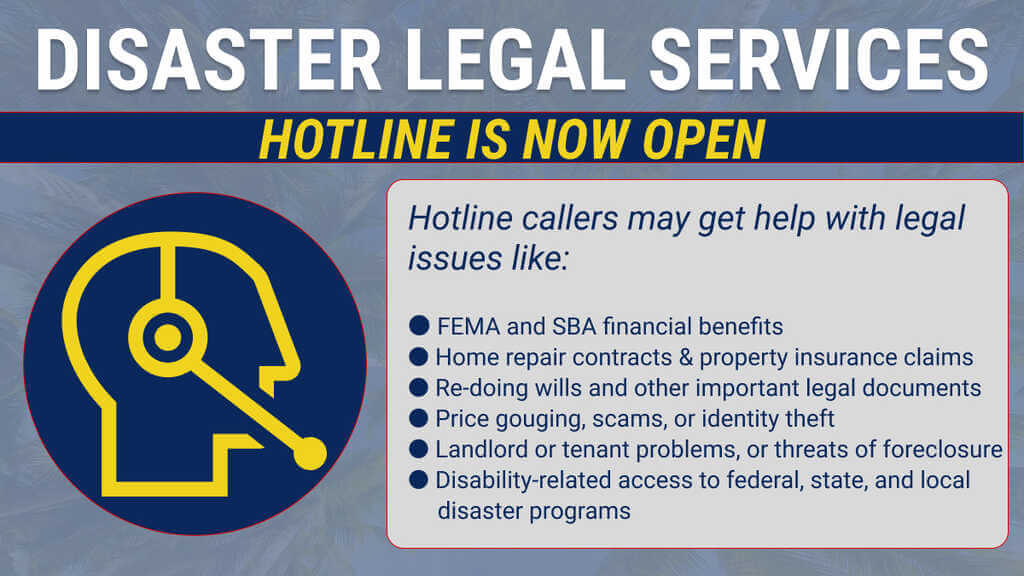 Disaster Legal Services Hotline 