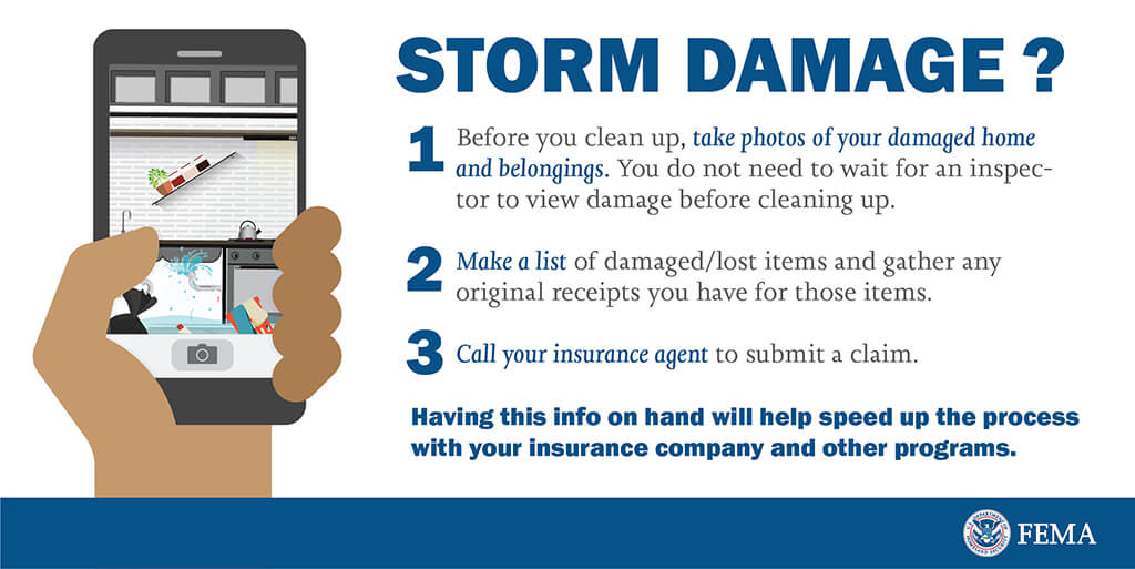 Storm damage graphic from FEMA 