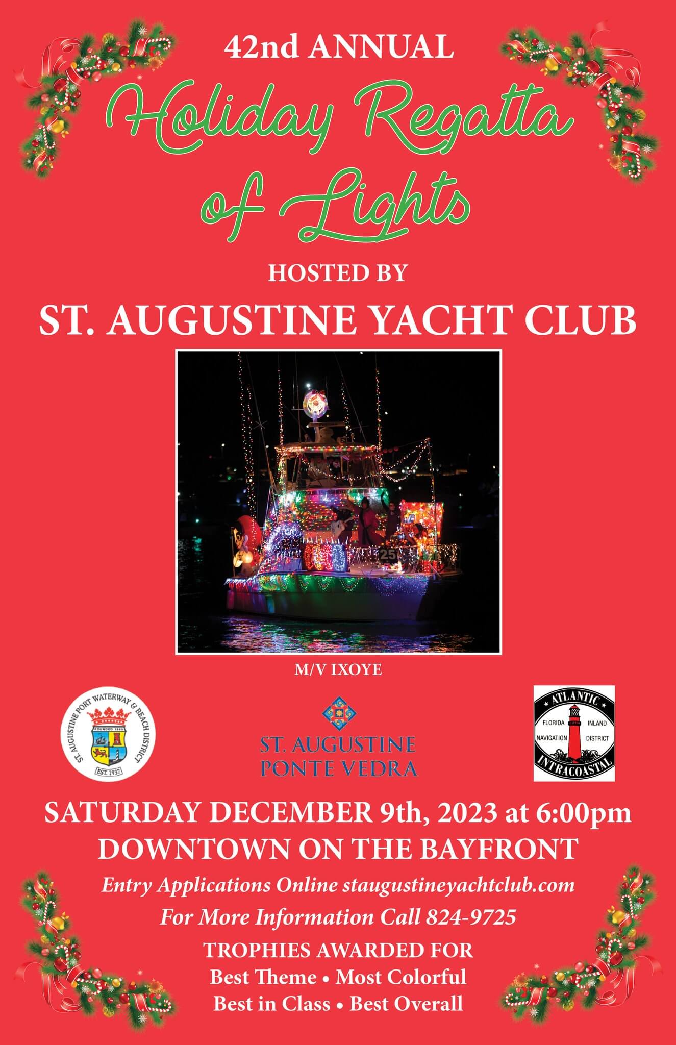 St. Augustine Regatta of Lights promotional graphic. 