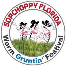 Sopchoppy Florida worm gruntin festival logo