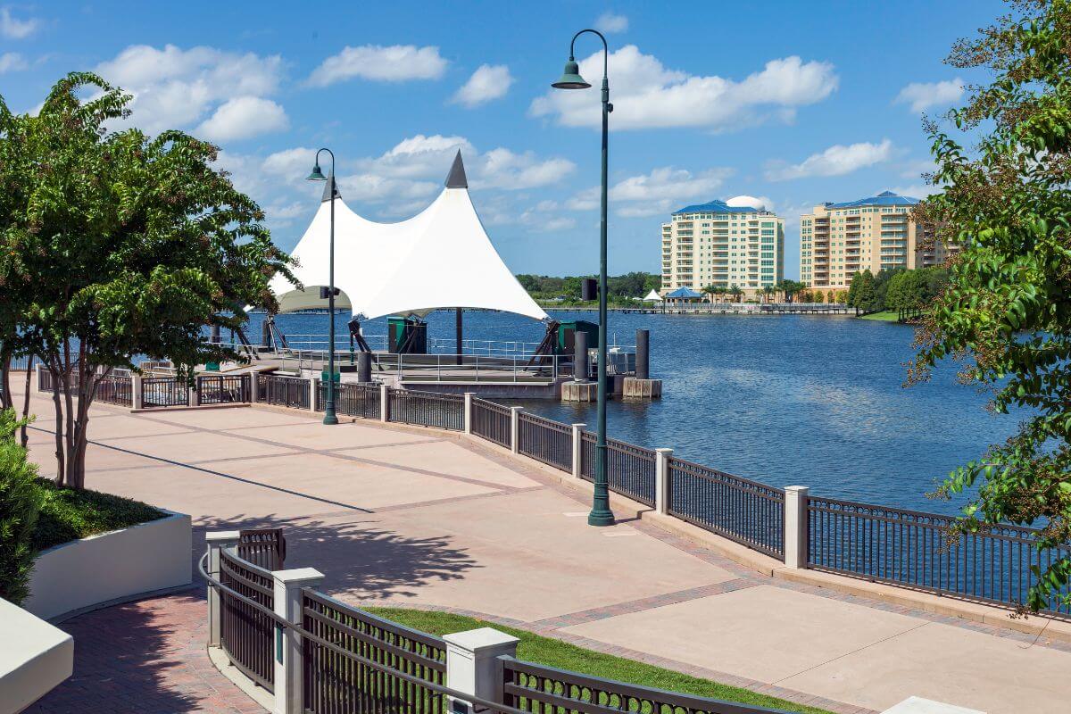 Cranes Roost event stage in Altamonte Springs Florida