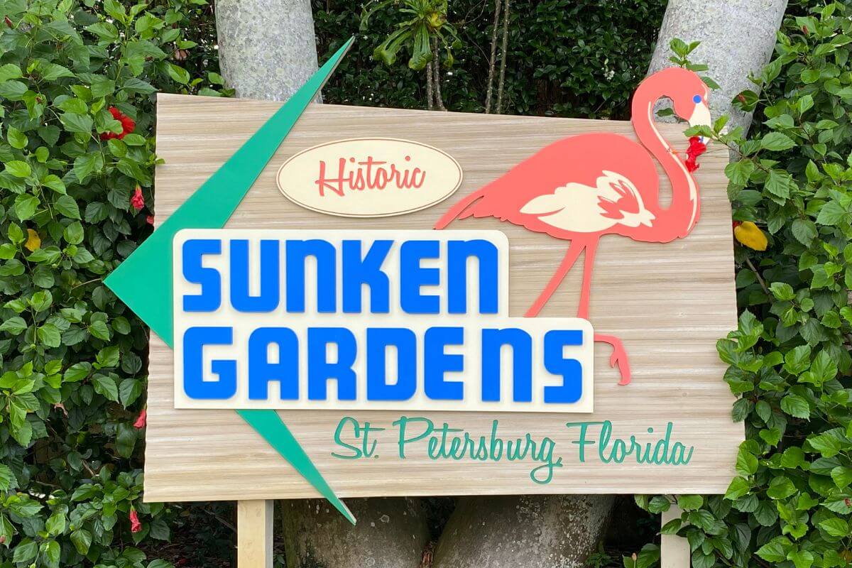 Sunken Gardens Sign 