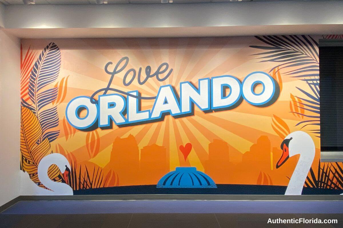 Love Orlando mural in City Hall
