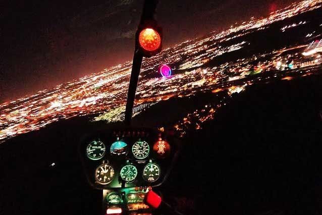 MaxFlight night time helicopter ride