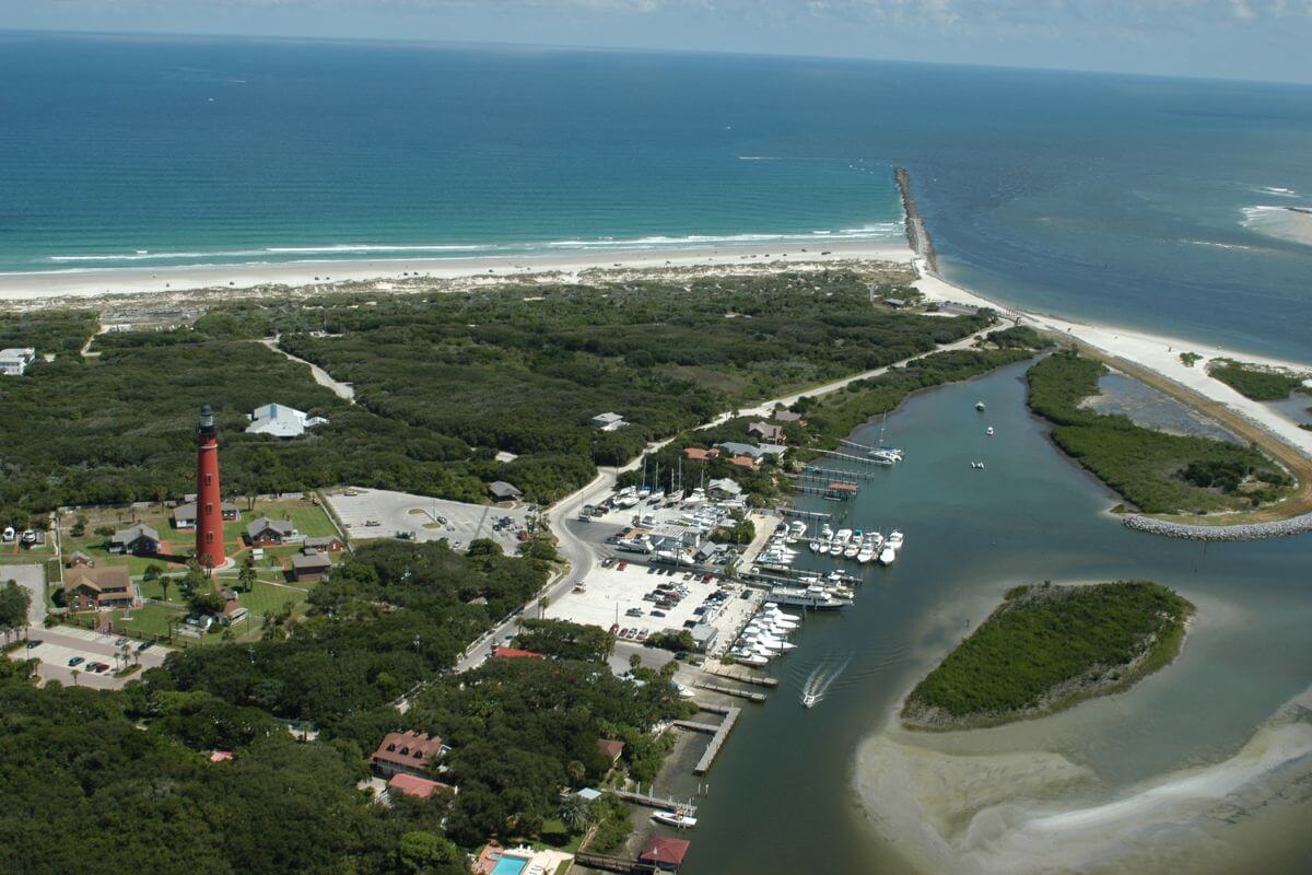 Aerial view of inlet. 