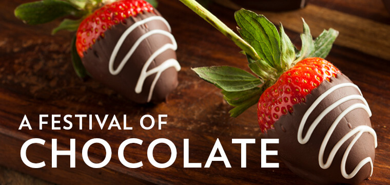 A festival of chocolate promo graphic