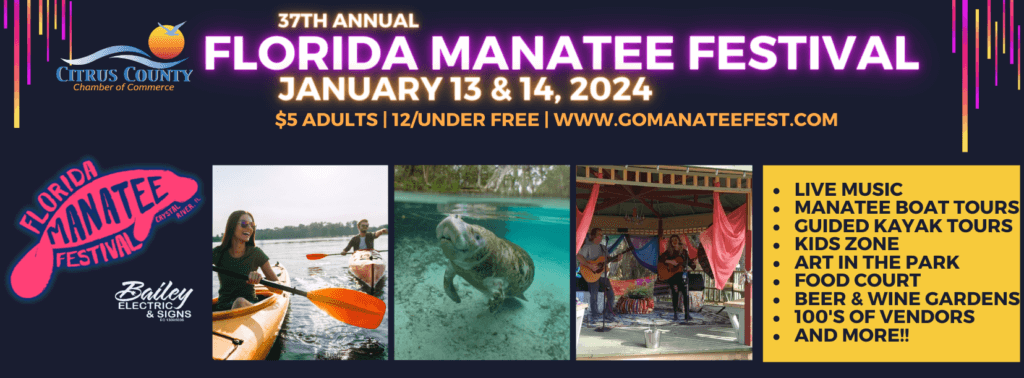 Florida Manatee Festival Promotional Flyer