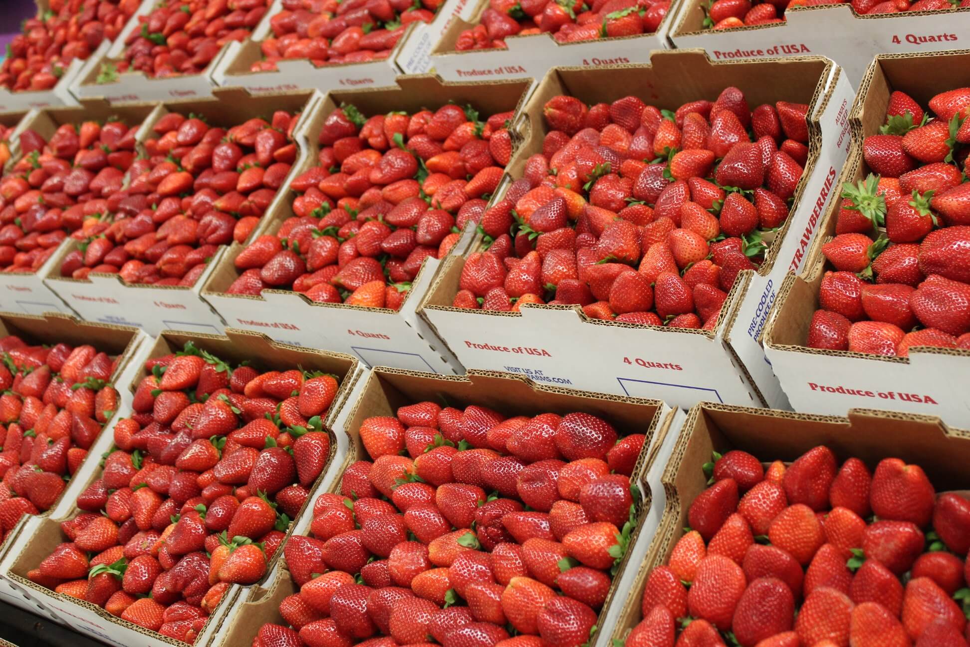 Flats of Strawberries 