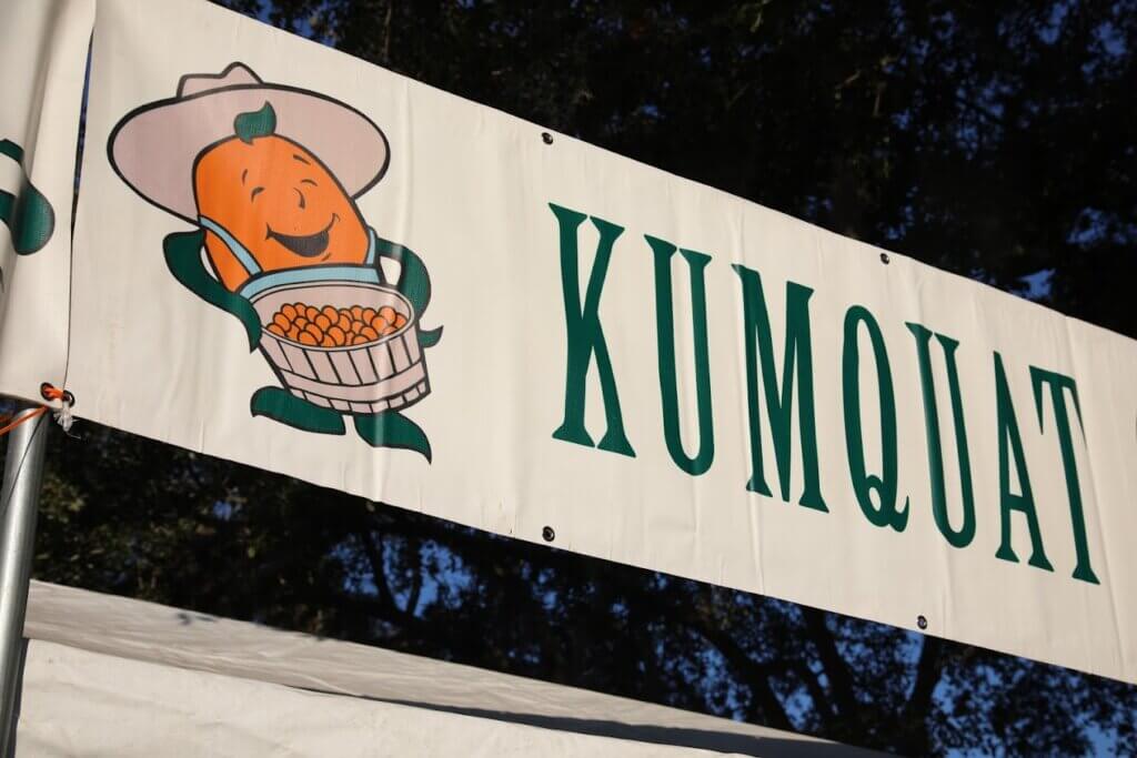 Kumquat sign at the festival