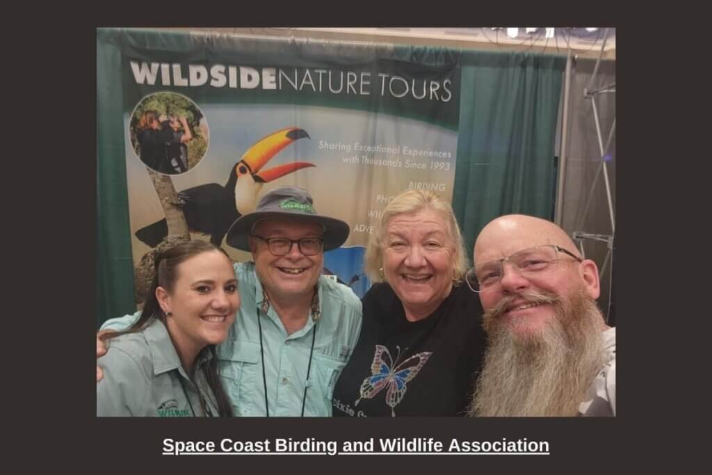 Space Coast Birding and Wildlife Association Executive Director and friends