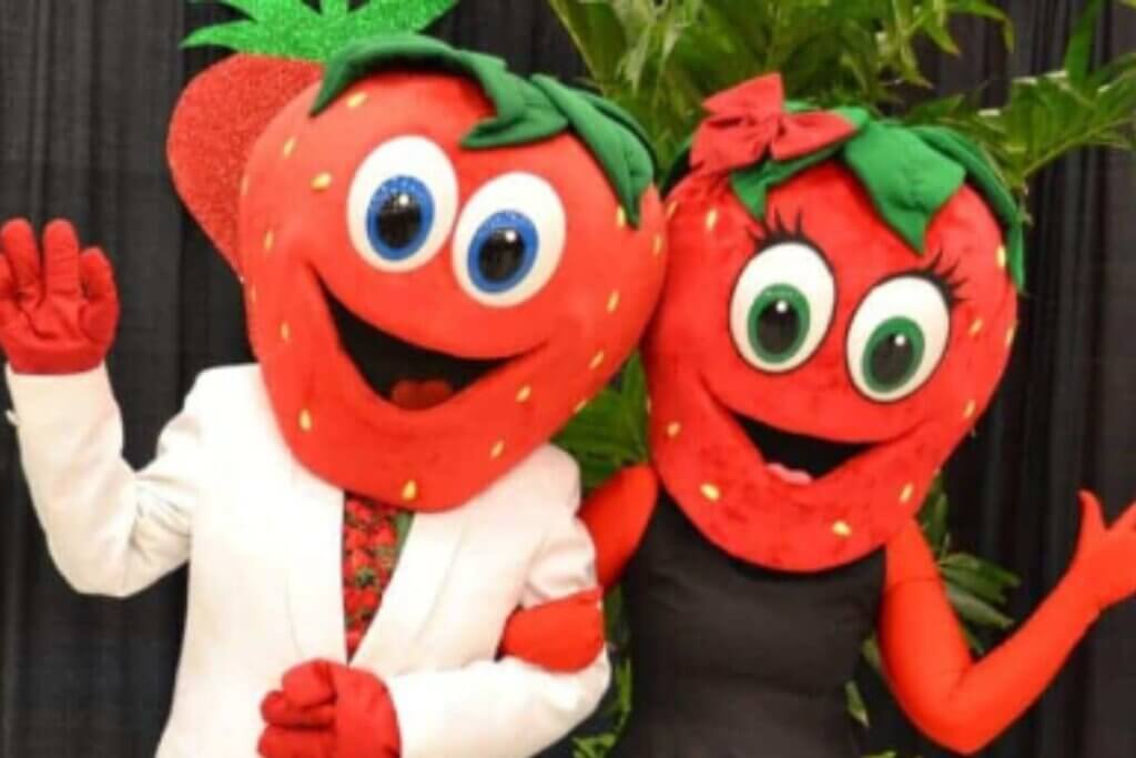 Strawberry mascots