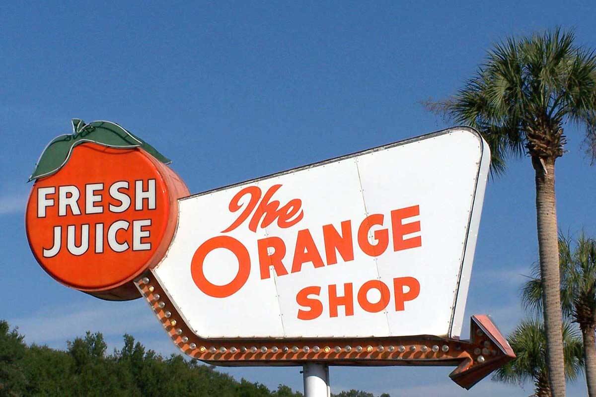 The Orange Shop Sign