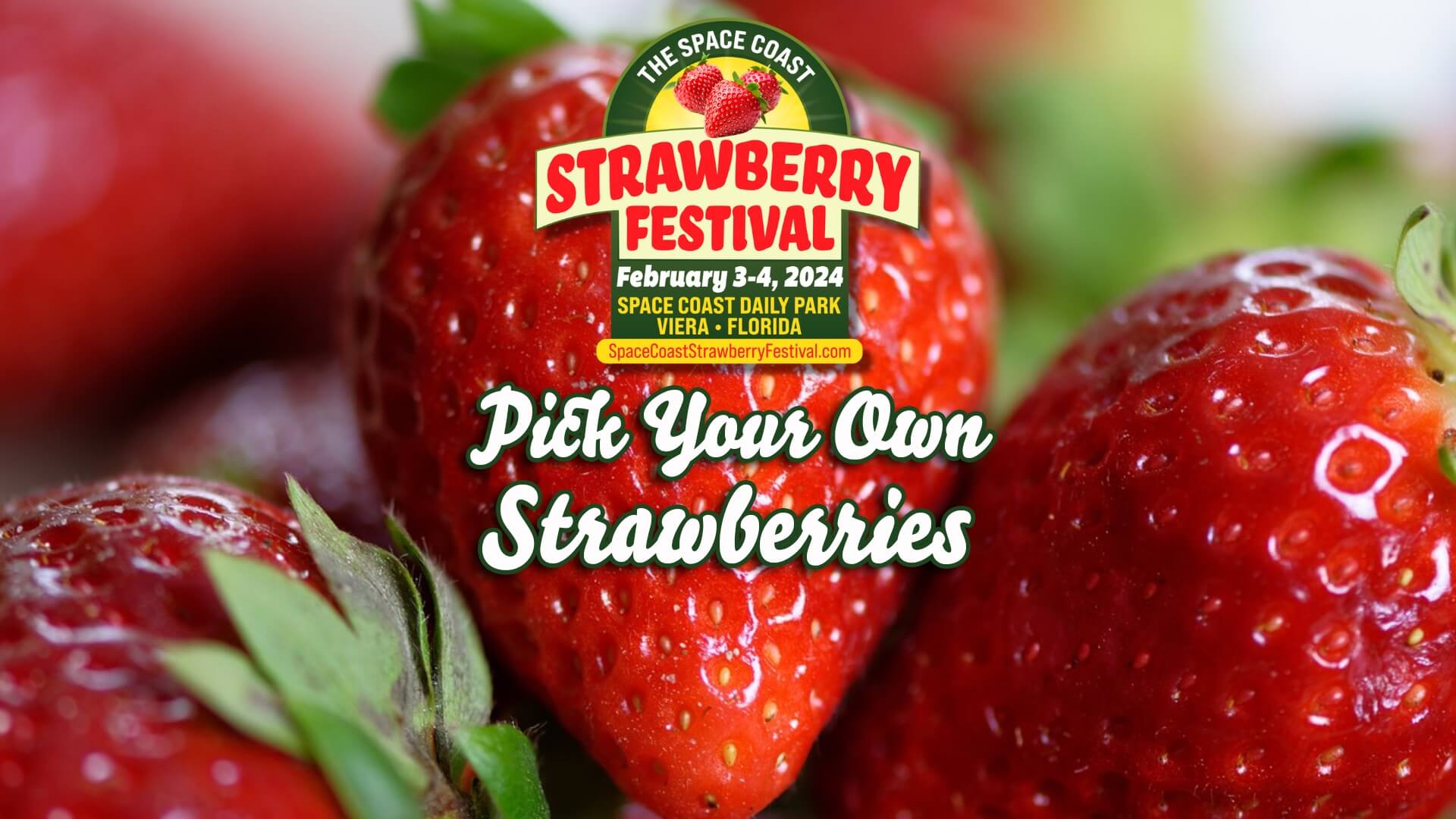 The Space Coast Strawberry Festival 2024 promotional flyer