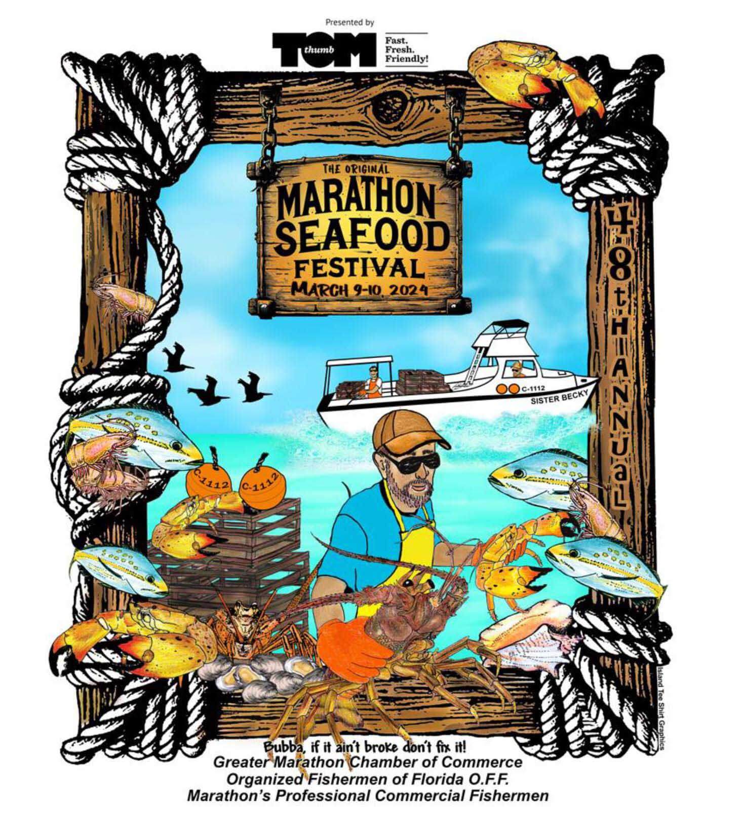 Marathon Seafood Festival promotional flyer