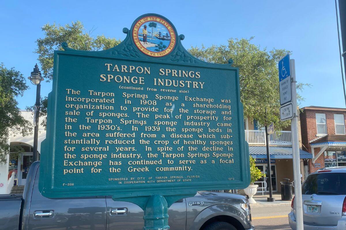 Tarpon Springs Sponge Industry historical marker