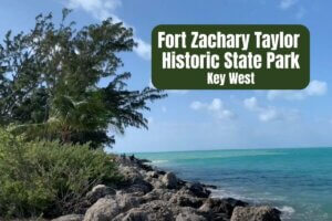 Fort Zachary Taylor Historic State Park in Key West water shot