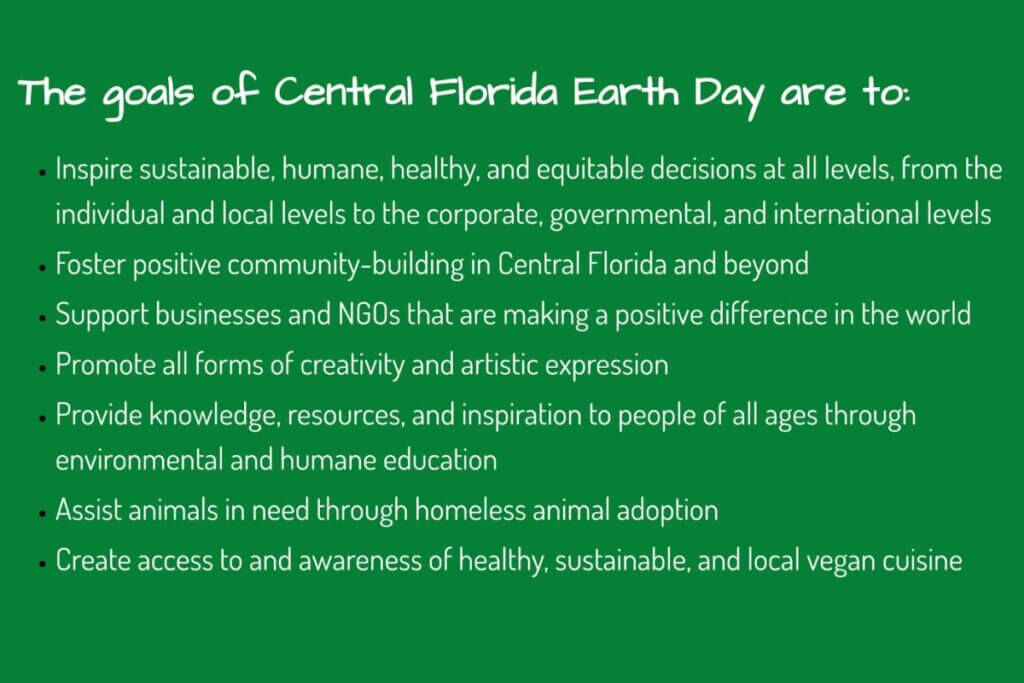 Goals of Central Florida Earth Day 