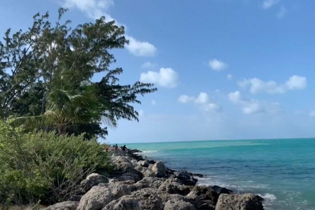 Fort Zachary Park in Key West water shot