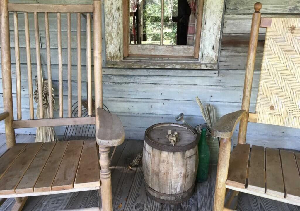 Front Porch of the house at the Marjorie Kinnan Rawlings Historic State Park