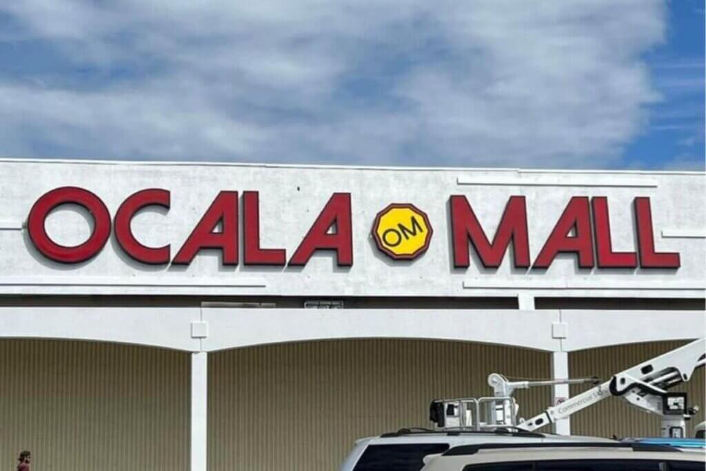 mall exterior sign