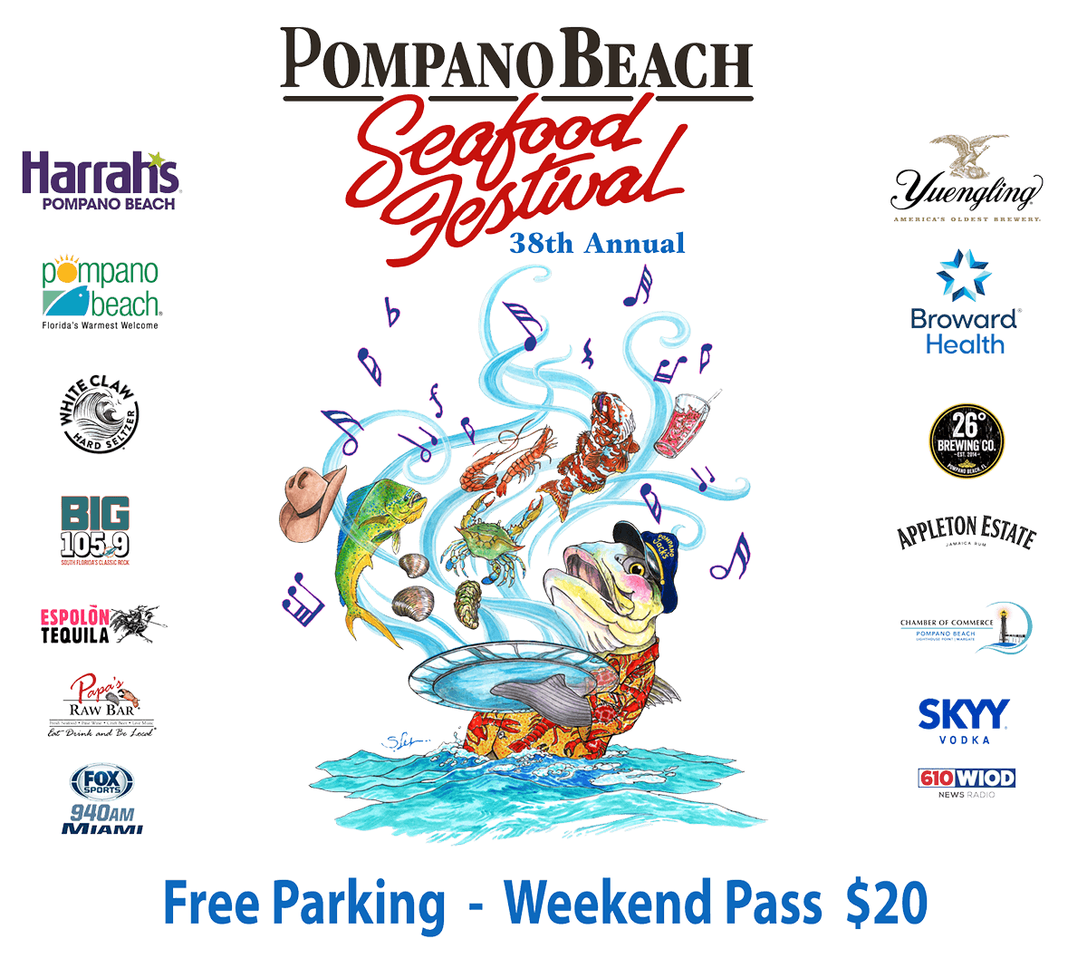 Pompano Beach Seafood Festival Promotional Flyer