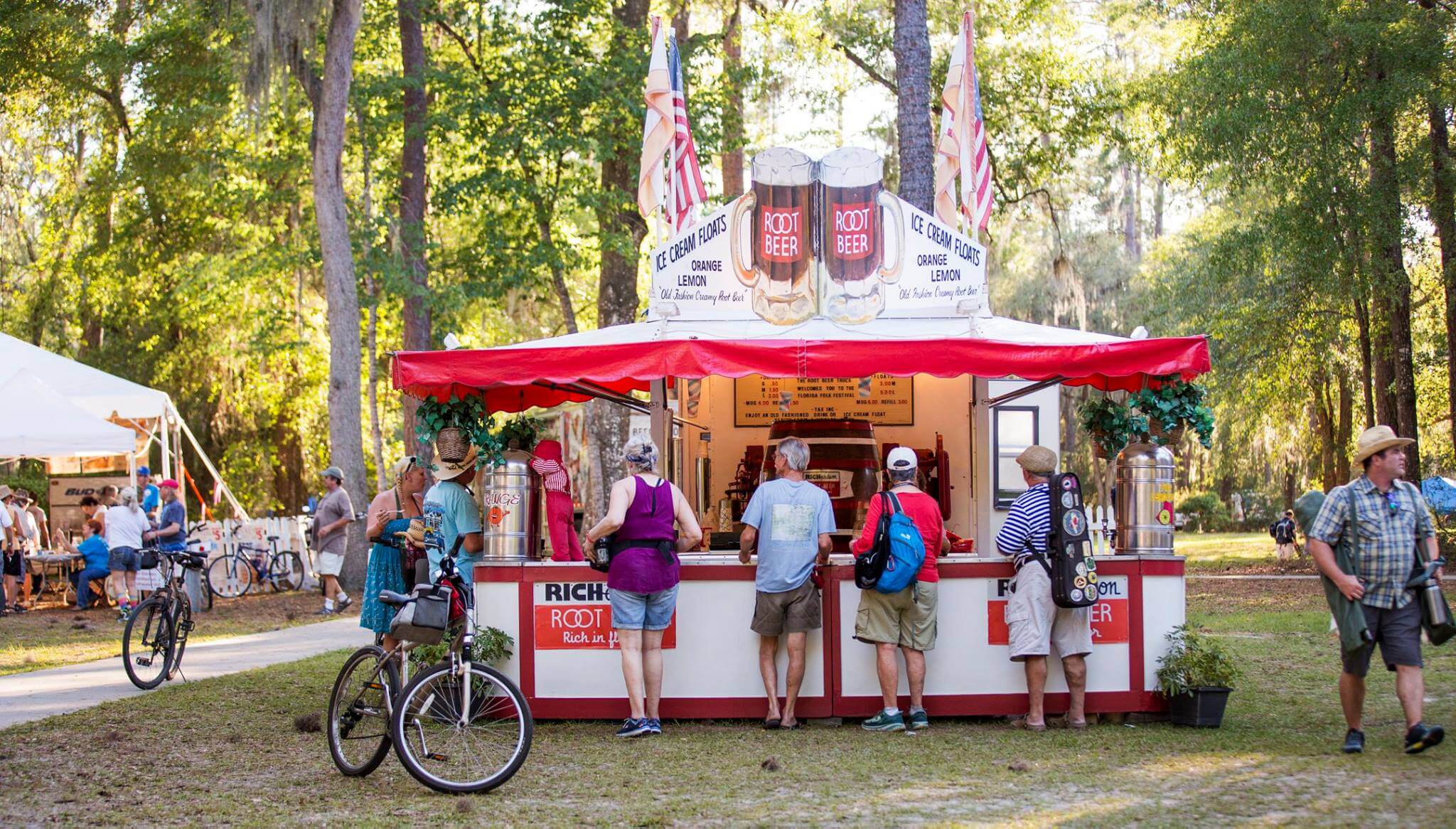 Root beer float stand 