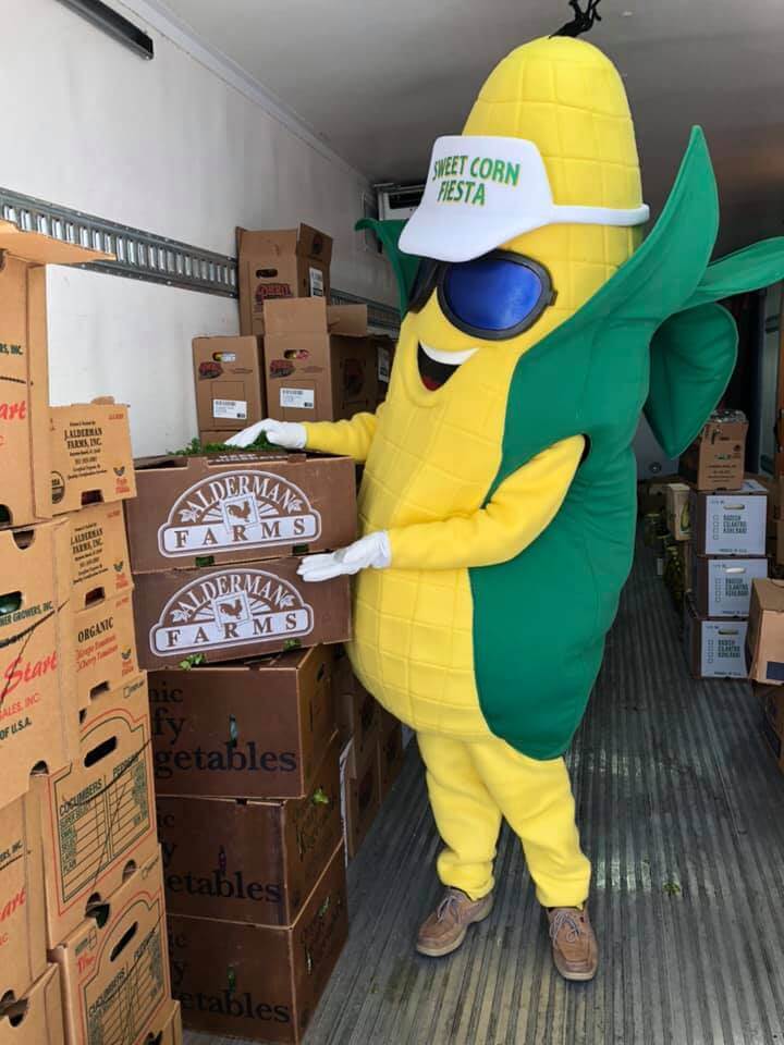 Sweet Corn Fiesta Mascot from Western Palm Beach County Farm Bureau