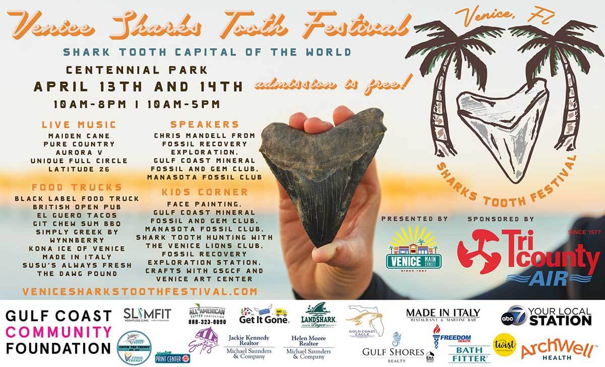 Venice Shark Tooth Festival Promotional Flyer 