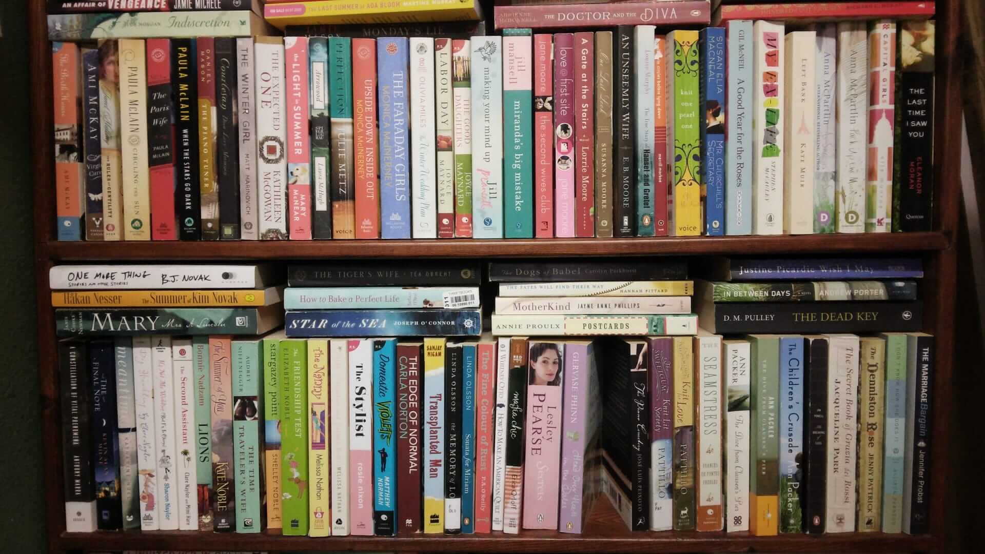 NU2U Books shelf.