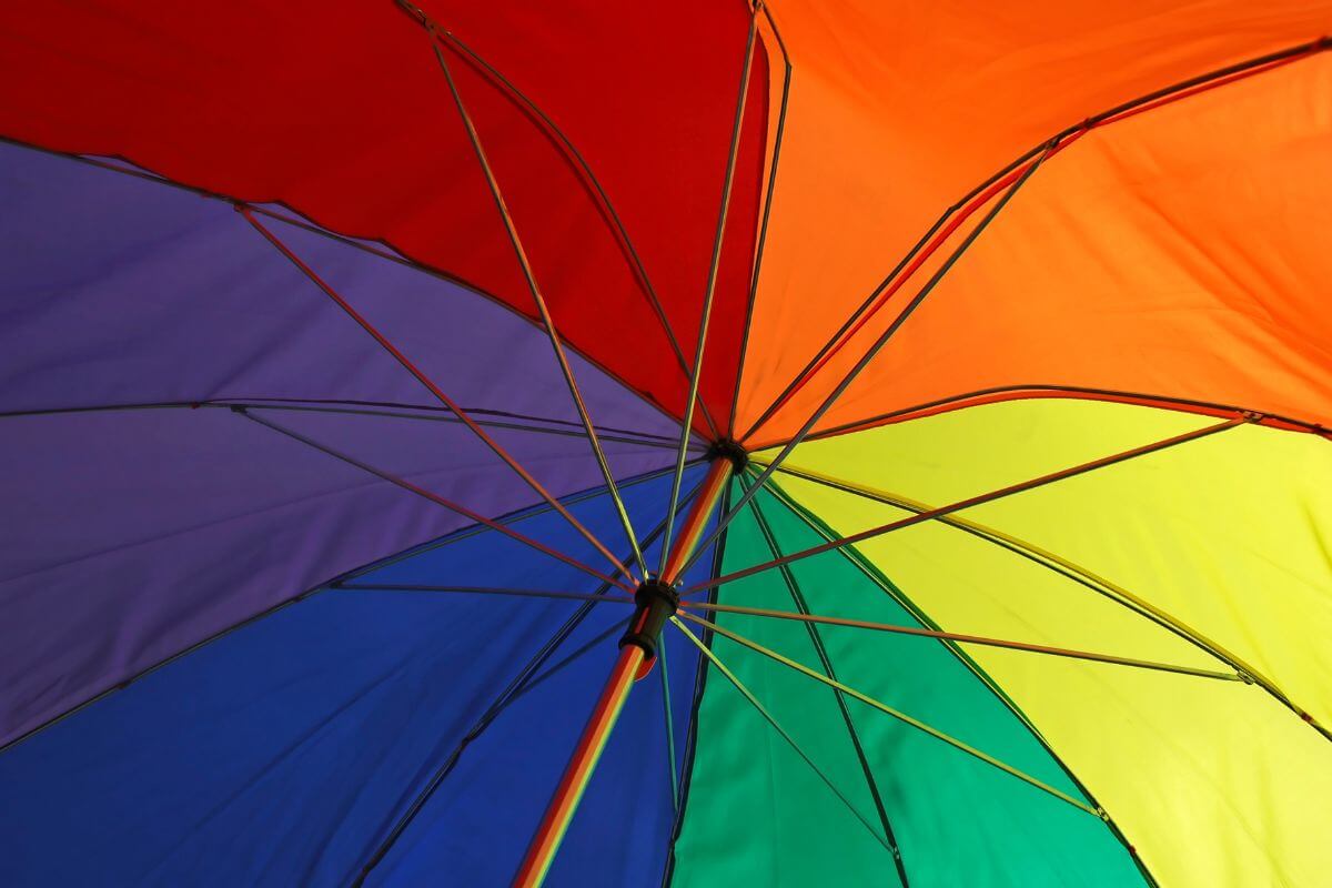 Rainbow umbrella 