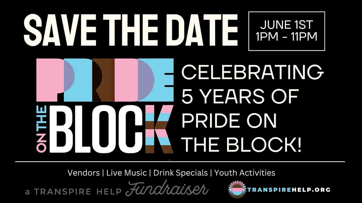 Pride on the Block Promotional Flyer