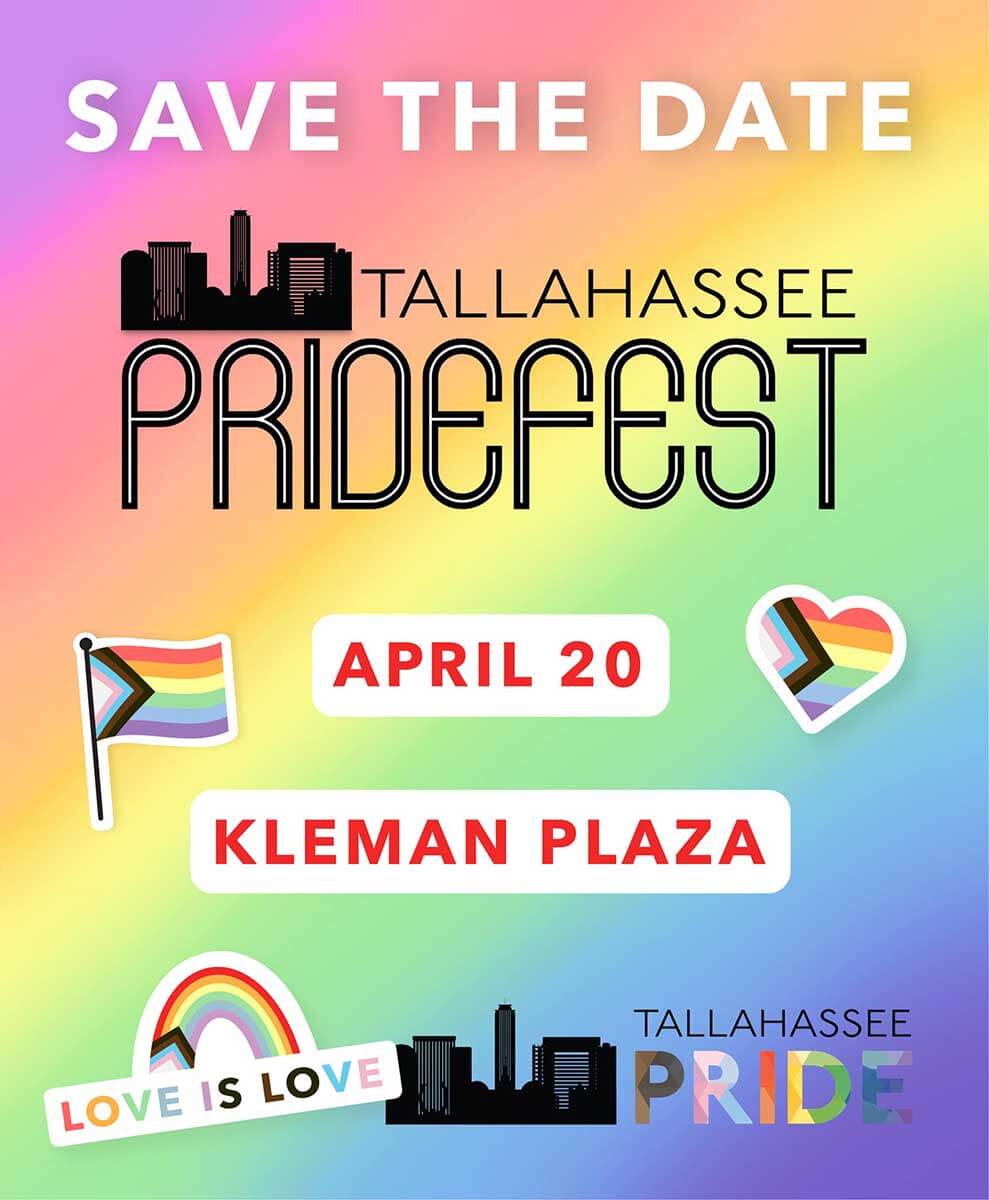 Tallahassee Pride Fest Promotional Flyer