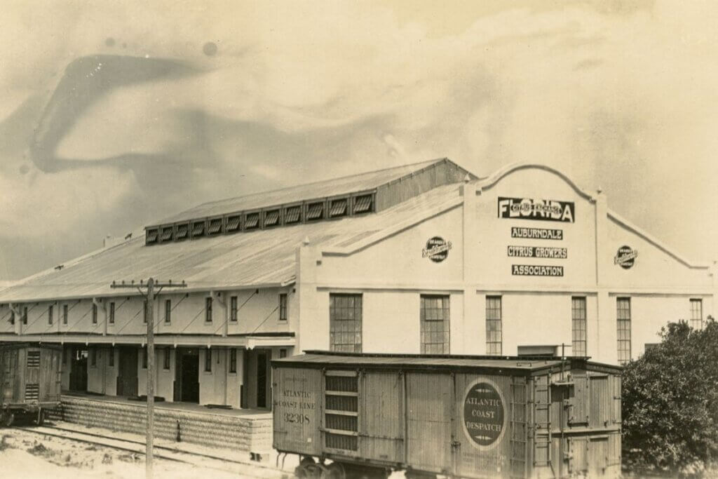 old photo of building exterior