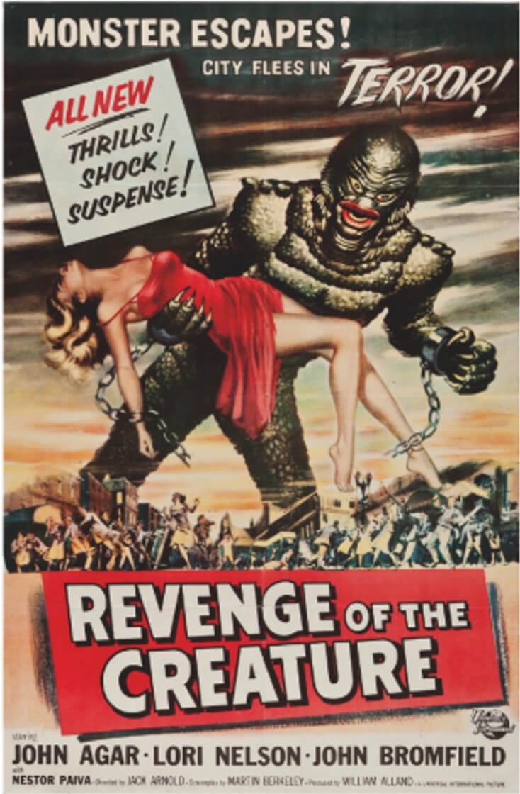 Revenge of the Creature poster.
