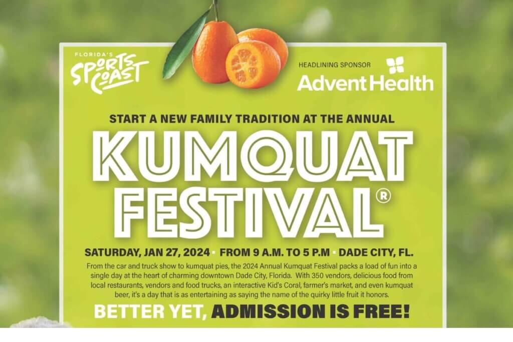 2024 Kumquat Festival in Dade City Flyer.