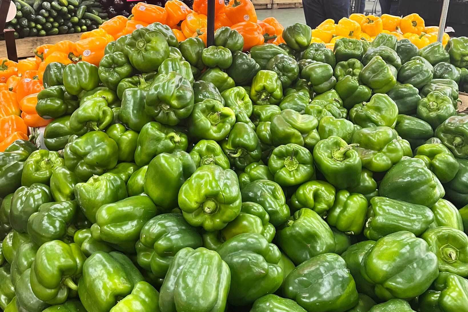 Peppers in Detwiler's Farm Market