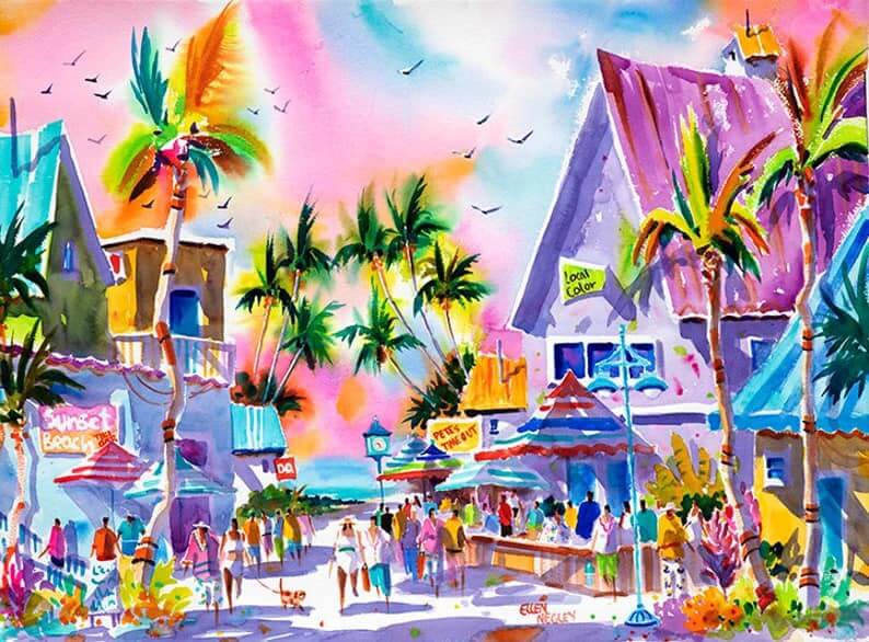 Fort Myers Beach by Ellen Negley Artist