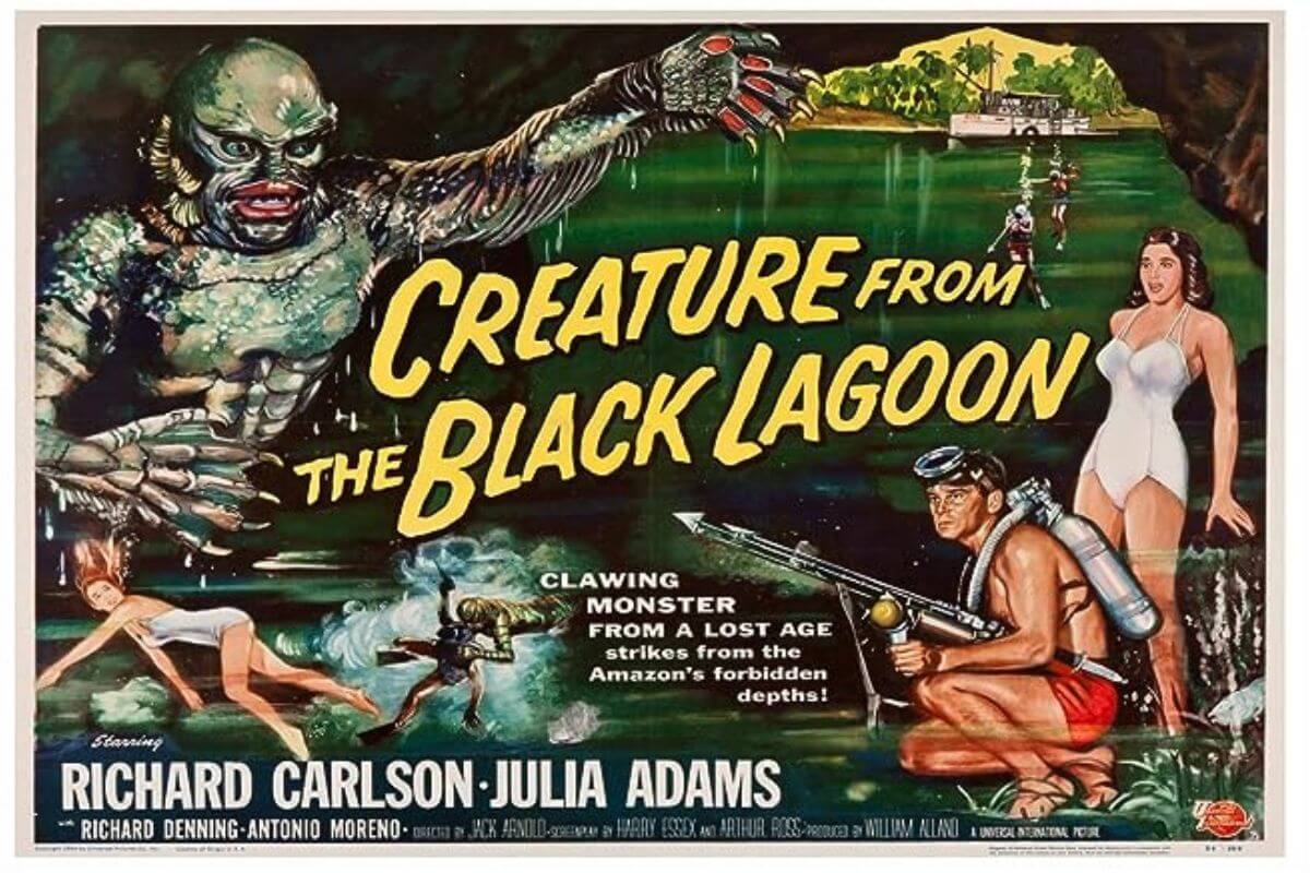 The Creature from the Black Lagoon Poster. 