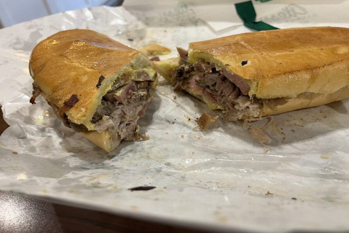 Cuban sandwich from Alessi's bakery. 