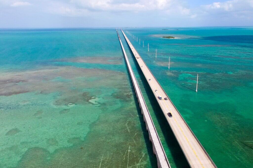 Bridge to and from Key West Florida
