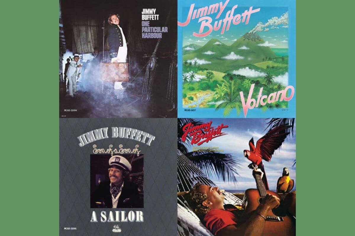 Jimmy Buffett album covers 
