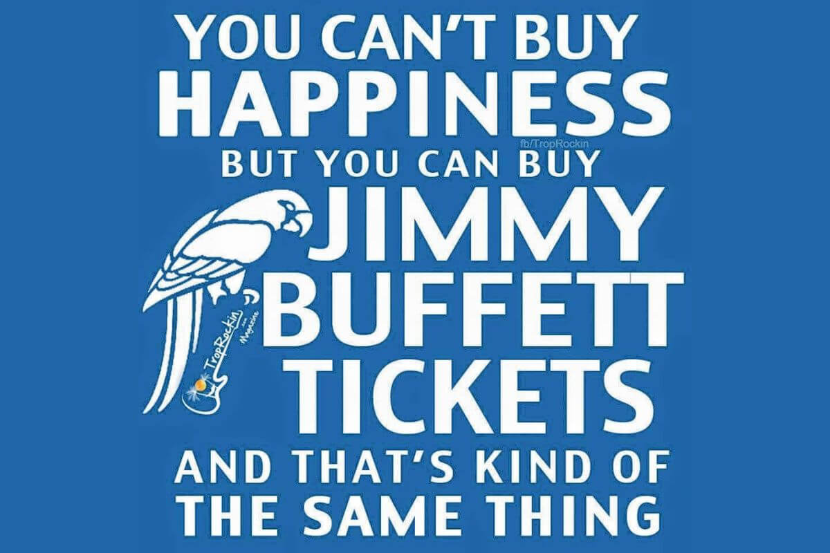 Jimmy Buffett Tickets sign