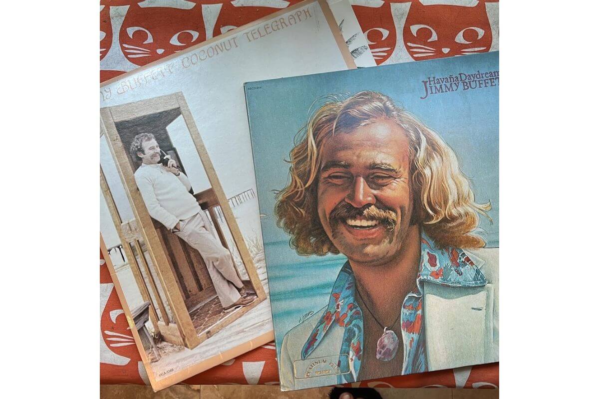 Jimmy Buffett albums from Camille Marchese Collection