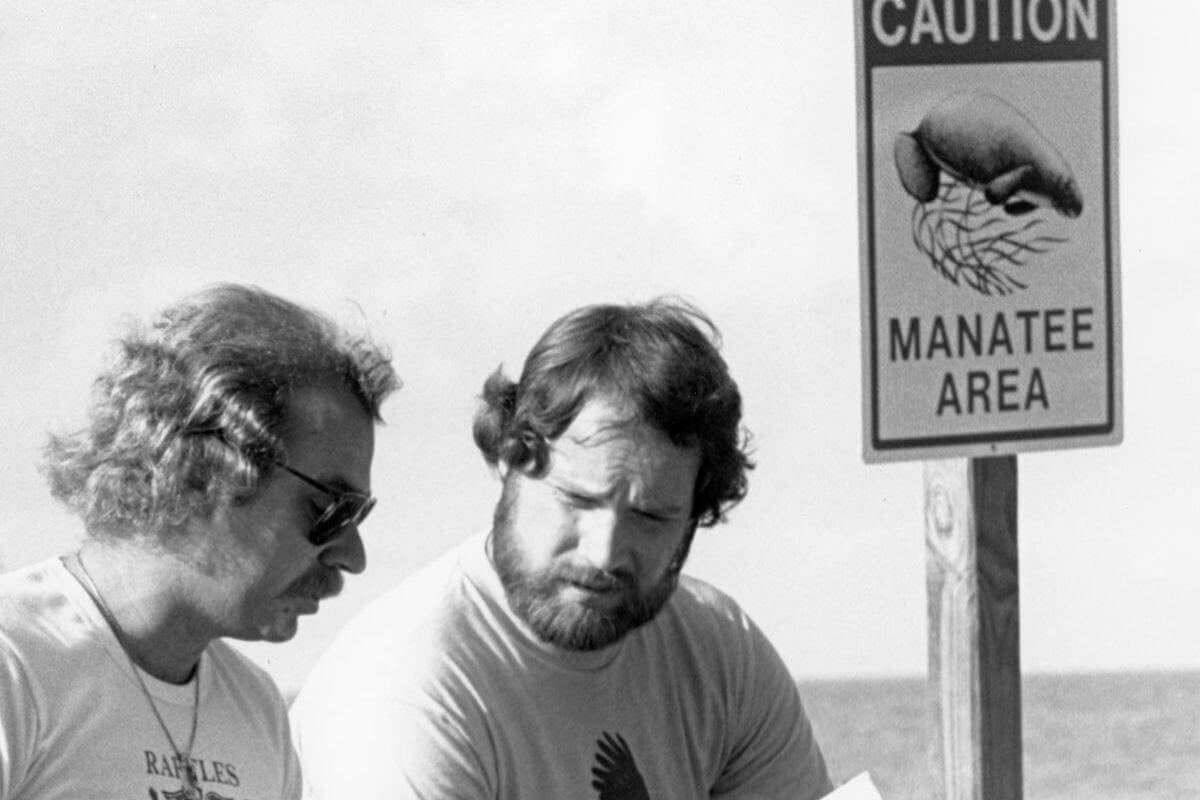 Jimmy Buffett and Pat Rose in Crystal River 1982 