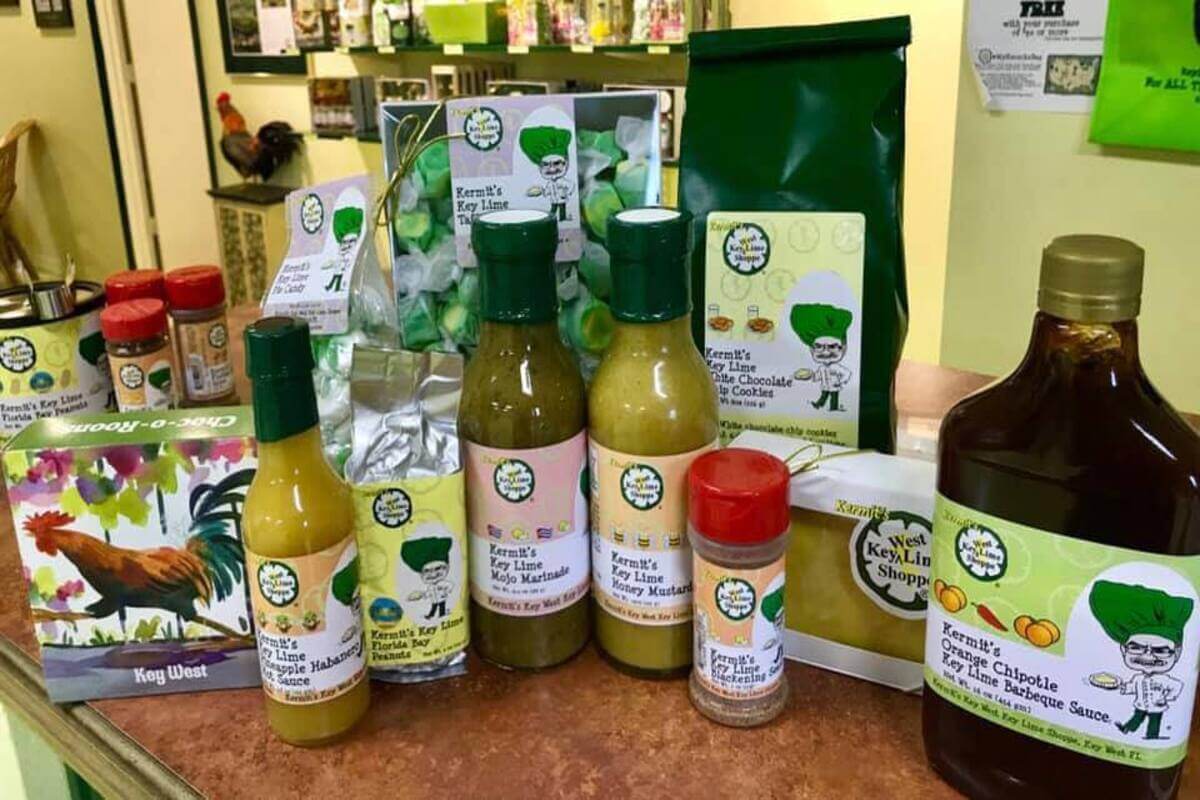 Key lime products at Kermit's Key West Lime Shoppe.